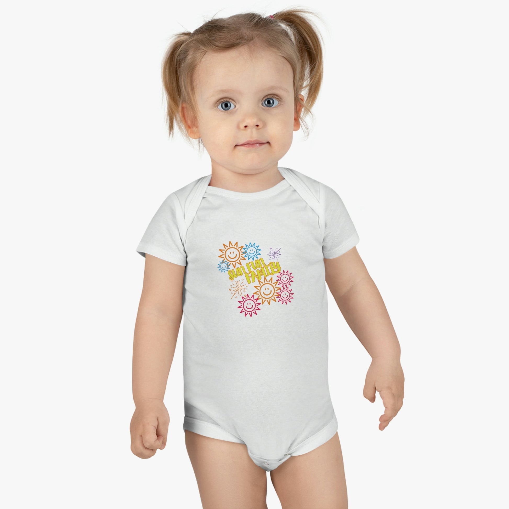 Zaynes Sun Fun Family Baby Short Sleeve Onesie® - Sun Fun Family
